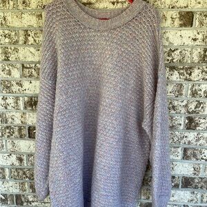Free People Lavender Knit Crew Neck Sweater